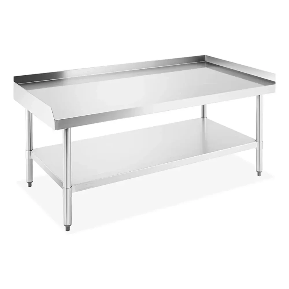 ChefPro Series 60" x 30" x 24" Stainless Steel Equipment Stand with Undershelf