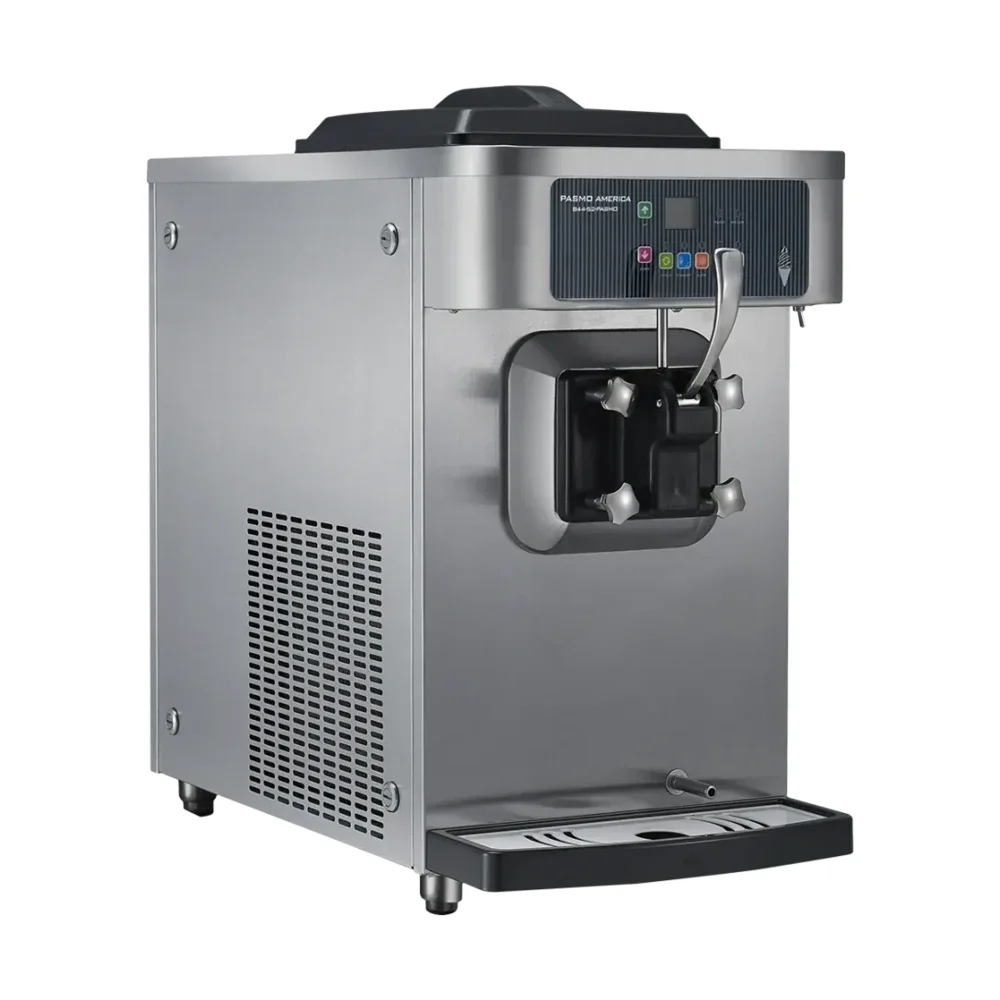 Pasmo America S110F Single Flavor Table Top Soft Serve Freezer, Gravity Fed, 5.28 Gal/Hr, 115V