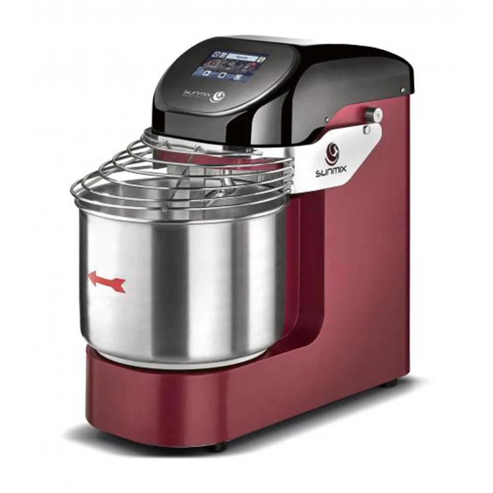 Sunmix Evo Line 19 Qt. Spiral Dough Mixer, Touch screen, Ruby Red, 110V, 1 Year Warranty