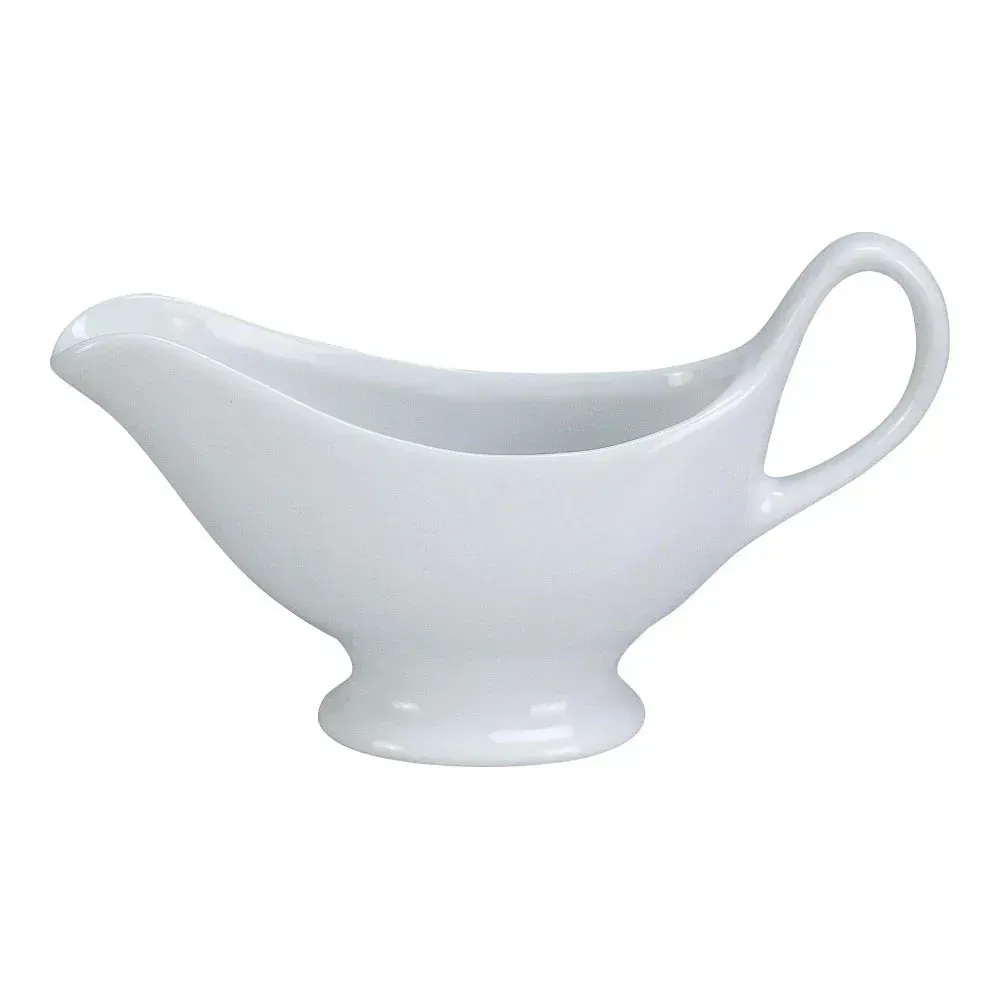Yanco SB-3 Sauce Boat 3.5 oz, White Porcelain