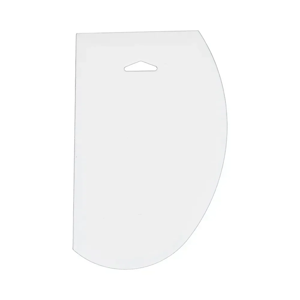 CAC China large polycarbonate dough scraper from set, perfect for cleaning and scraping kitchen surfaces to maintain hygiene.