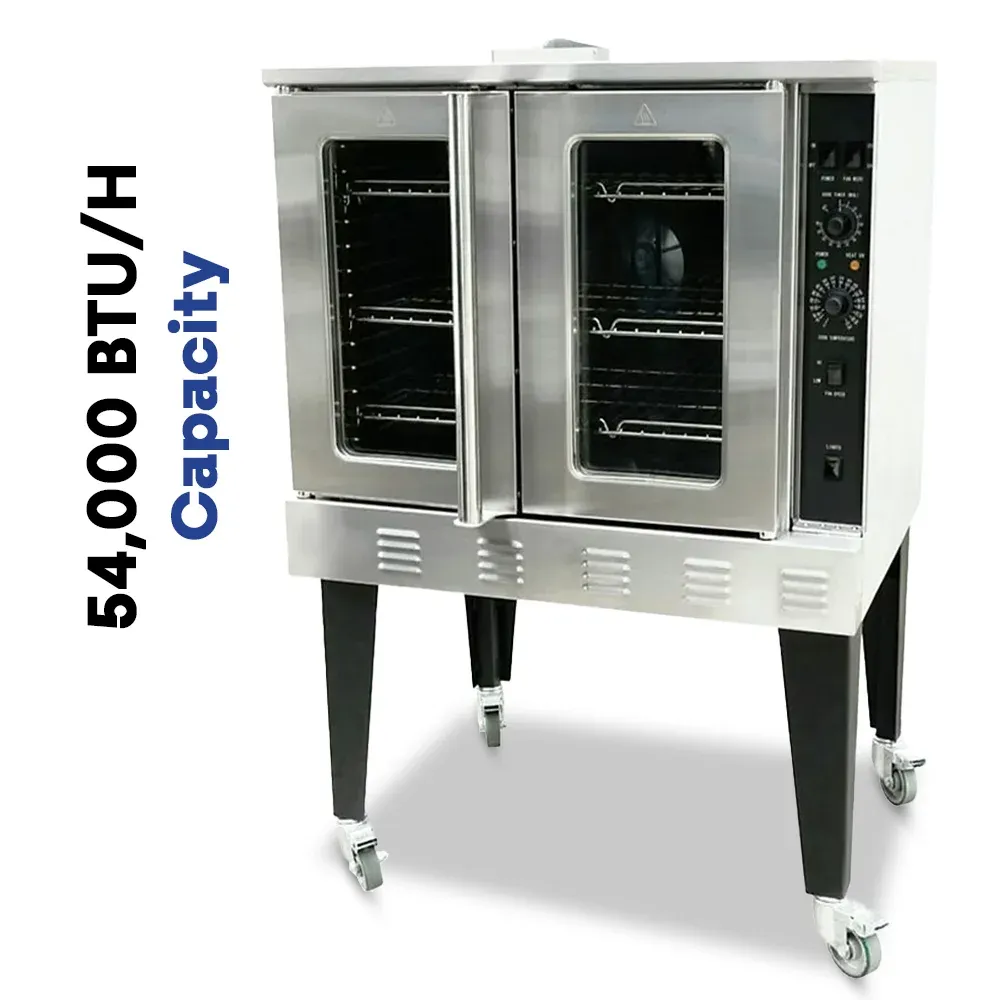 Serv-Ware SGCO-1 38" Commercial Convection Oven, Single-Deck, Stainless Steel, Gas, 54,000 BTU/H