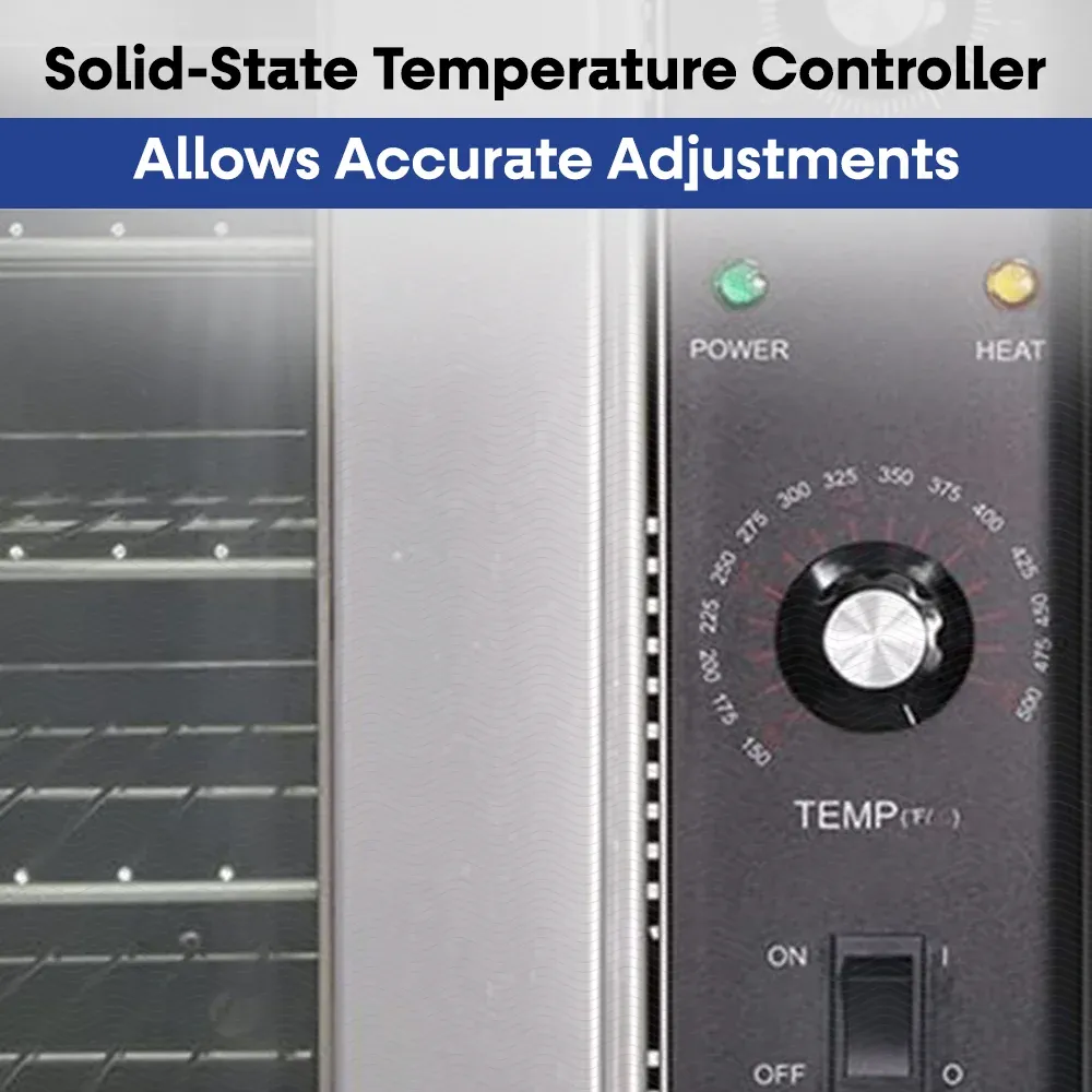 Serv-Ware SGCO-1 38" Commercial Convection Oven, Single-Deck, Stainless Steel, Gas, 54,000 BTU/H