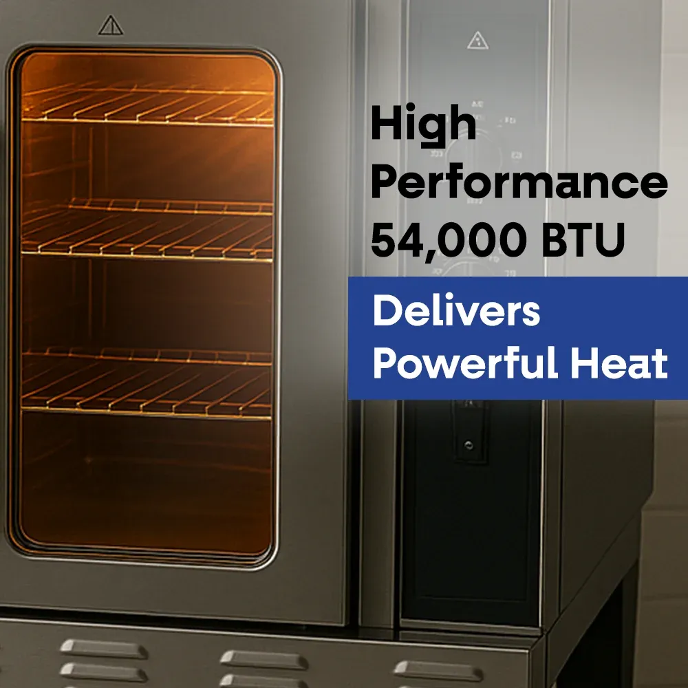 Serv-Ware SGCO-1 38" Commercial Convection Oven, Single-Deck, Stainless Steel, Gas, 54,000 BTU/H