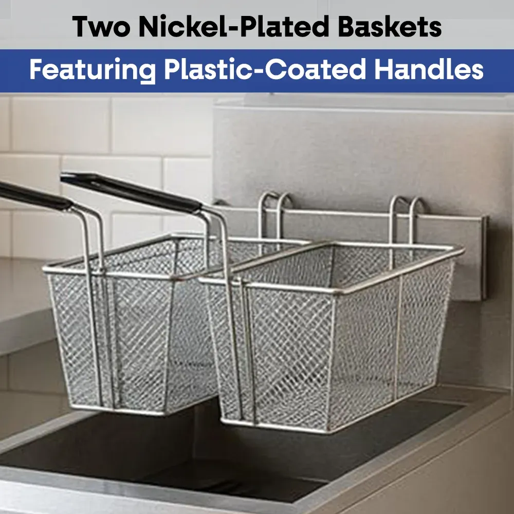 Serv-Ware SGF-50L 16" Commercial Fryer, 4 Tube, Stainless Steel, LPG Gas, 120,000 BTU/H