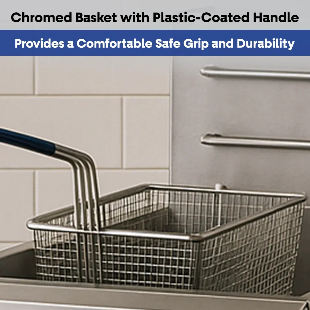 Serv-Ware SGF-70N 21" Commercial Fryer, 5 Tube, Stainless Steel, Natural Gas, 30,000 BTU/H