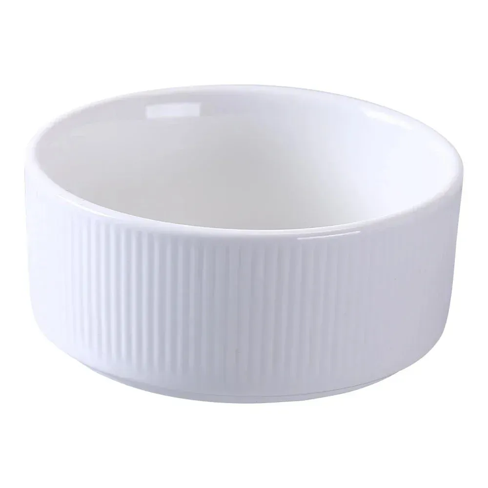 Yanco China white chinaware soup bowl perfect for soups or stews, blending durability with a timeless design for daily dining occasions.