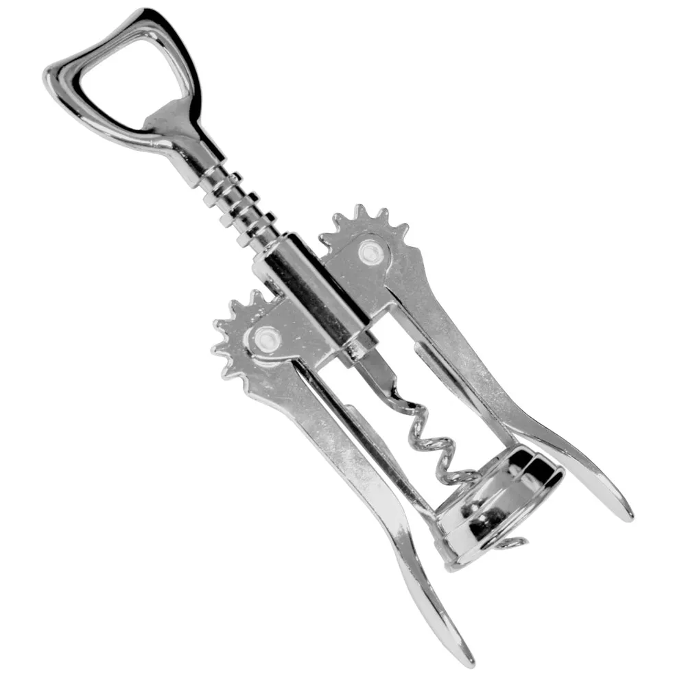 Thunder Group SLBO005 10" x 4" Corkscrew Opener, Chrome Plated Iron