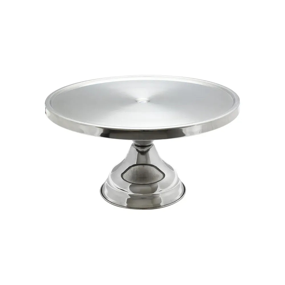 Thunder Group SLCS001 13 1/4" Round Cake Stand, Stainless Steel