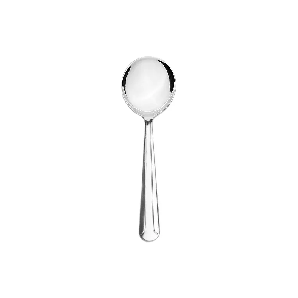 Thunder Group SLDO003 6" Domilion Pattern Bouillon Spoon with 18/0 Stainless Grade