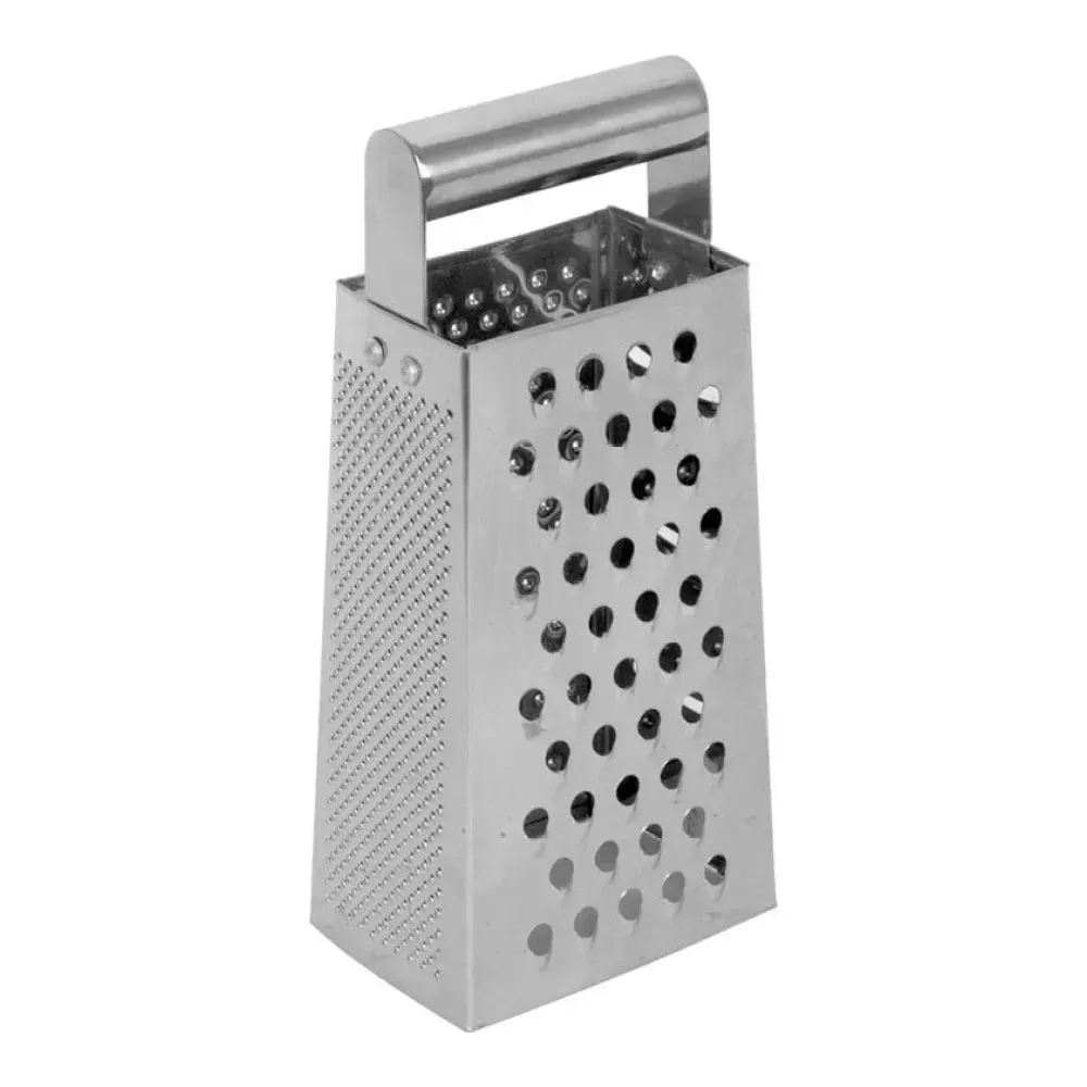 Thunder Group SLGR025 4 Sided Grater with Handle, 4 1/4" x 2 7/8" x 9 7/8", Stainless Steel