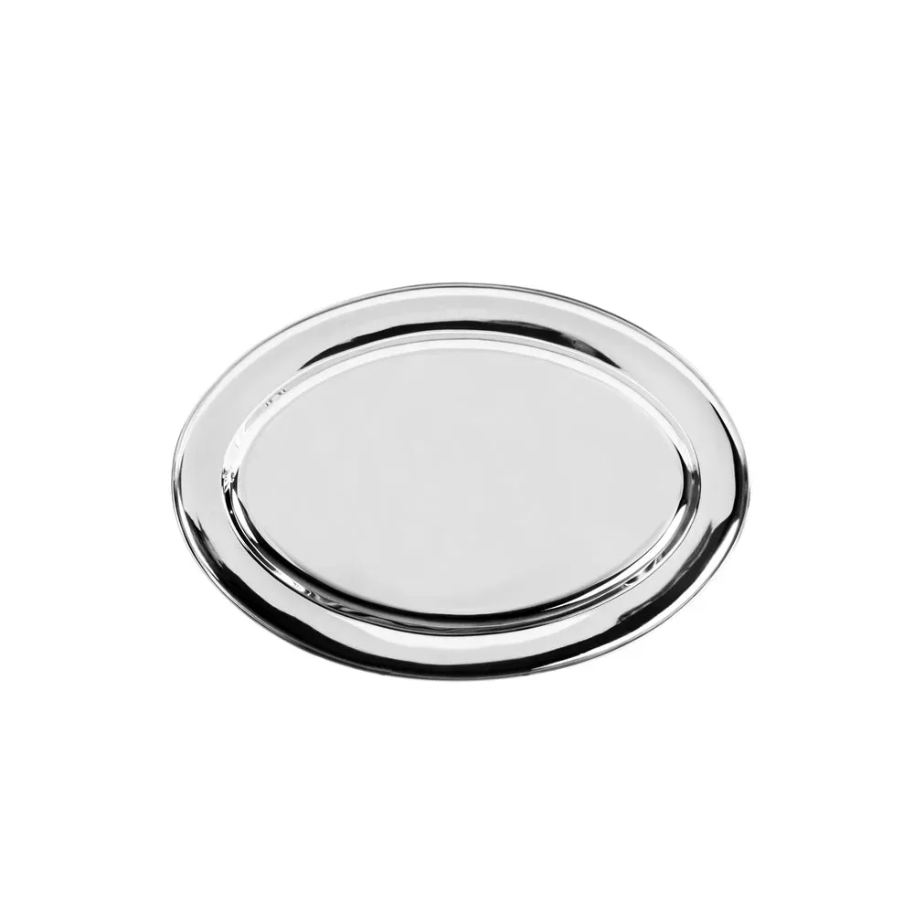 Thunder Group SLOP012 12" Stainless Steel Platter