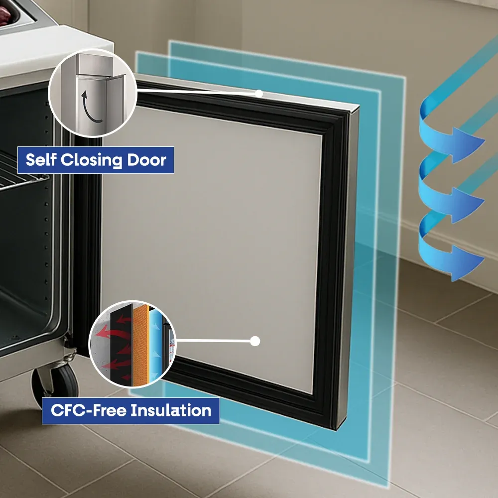 Serv-Ware SP29-12M-HC 29" Mega Top Sandwich Prep Table, 1 Solid Door, 12 Pan Capacity, Stainless Steel, 7 cu.ft., 115v/1ph