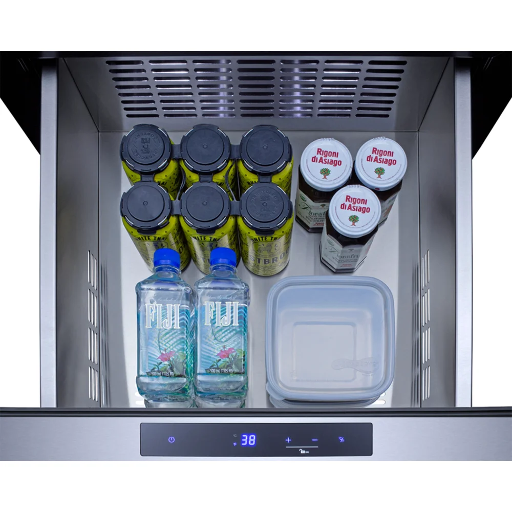 Summit Appliances SP6DS3D 24" Undercounter Refrigerator, 3 Drawers, 4.9 cu.ft., Stainless Steel