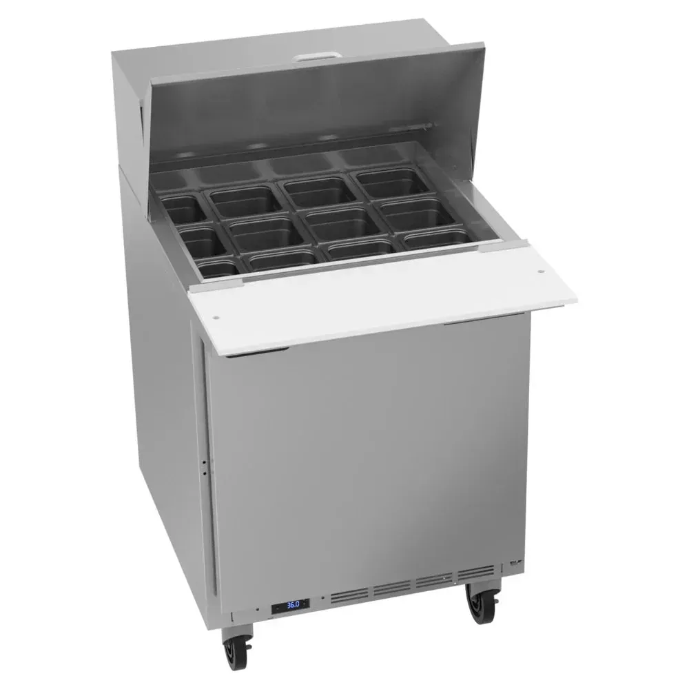 Beverage-Air SPE27HC-12M Elite Series 27" Mega Top Refrigerated Sandwich Prep Table 1 Door