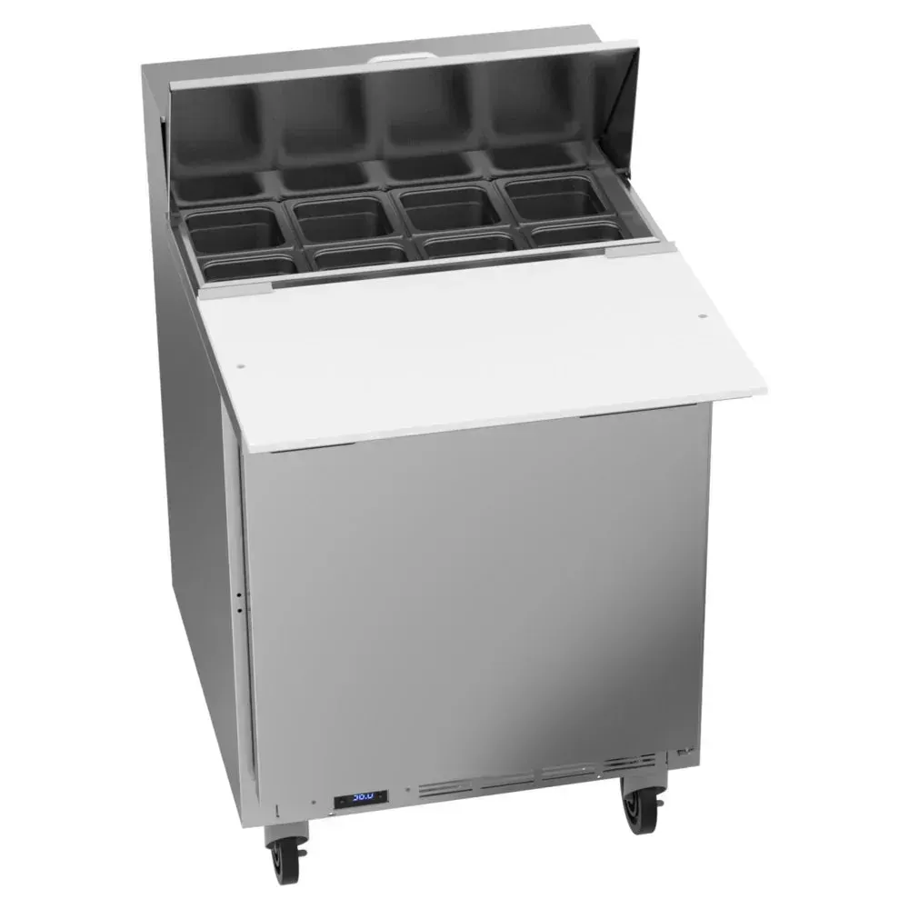 Beverage-Air SPE27HC-C-B Elite Series 27" Refrigerated Sandwich Prep Table 1 Door, Cutting Top, 17" Deep Cutting Board