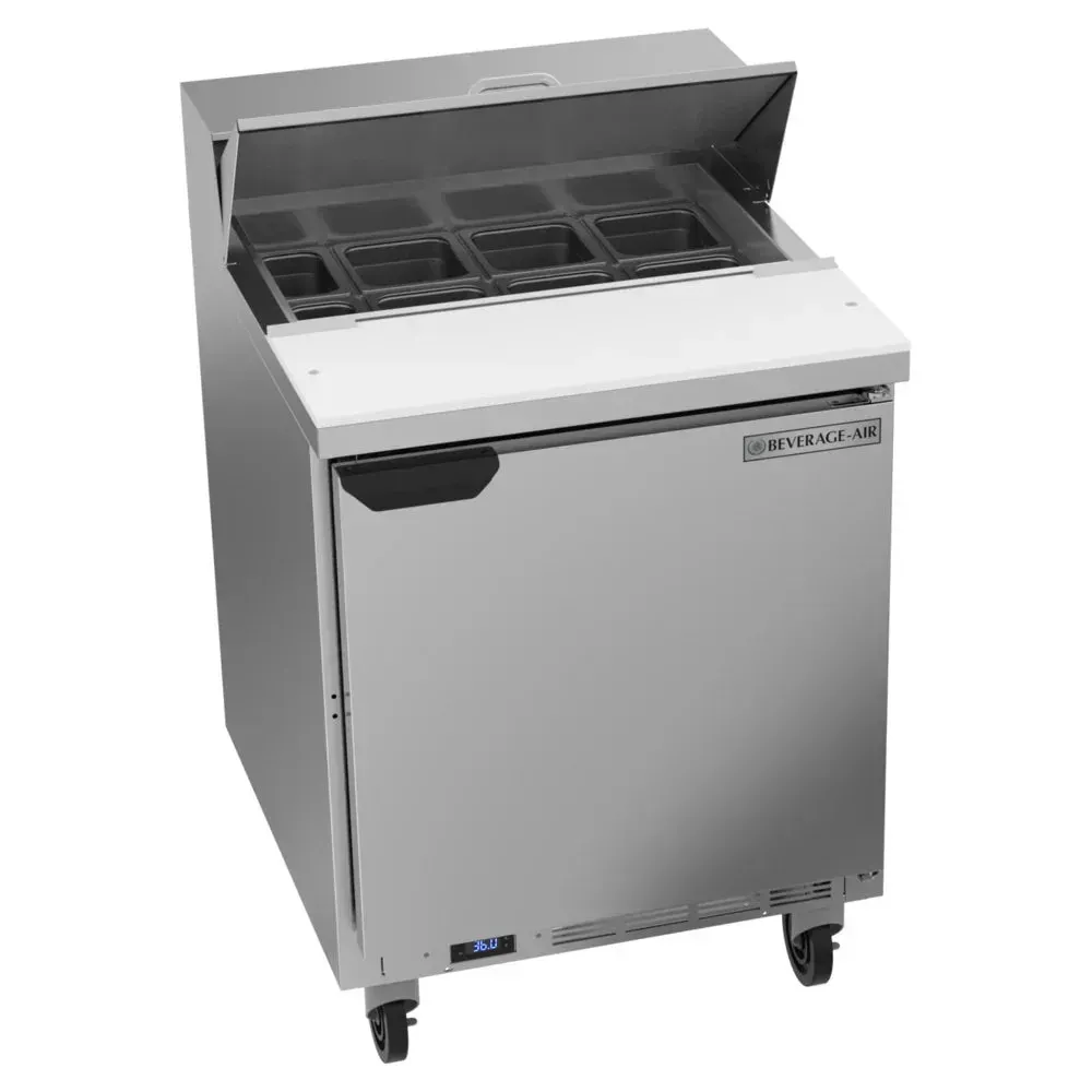 Beverage-Air SPE27HC Elite Series 27" Refrigerated Sandwich Prep Table 1 Door