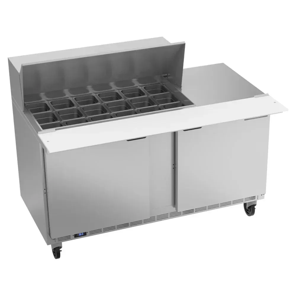 Beverage-Air SPE60HC-18M 60" Refrigerated Sandwich Prep Table, Mega Top, 2 Door