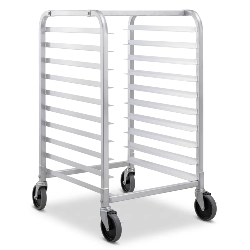 ProKitchen Series 10-Tier Heavy Duty Aluminum Steam Table / Bun Pan Sheet Pan Rack