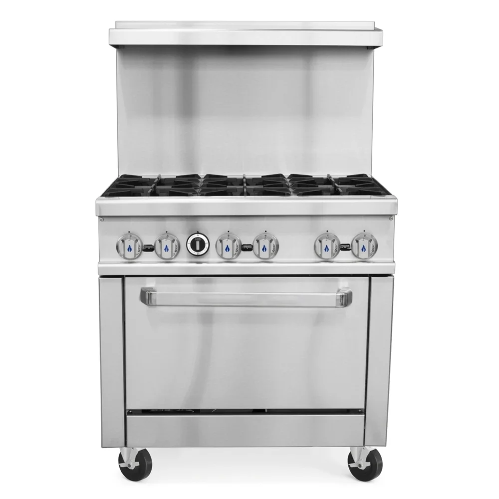 ProKitchen Series 36" Gas Range with 6 Burners & Oven, Liquid Propane - 213,000 BTU