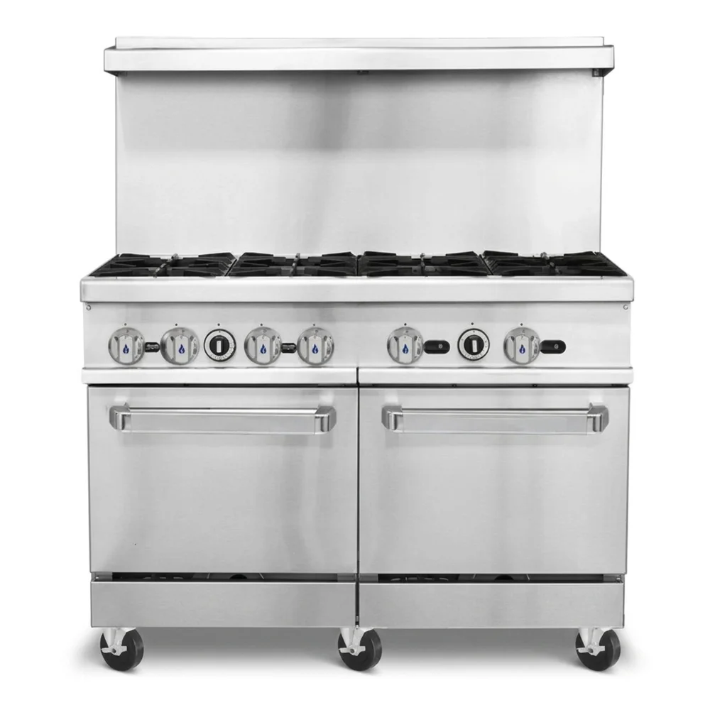 ProKitchen Series 48" Gas Range with 8 Burners & 2 Oven, Natural Gas - 306,000 BTU