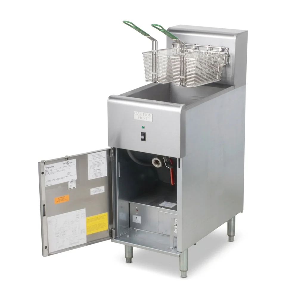 Dean by Frymaster SR114E 16" Electric Floor Fryer, 40 lb Capacity, 208V, 1 Phase, 14 kW