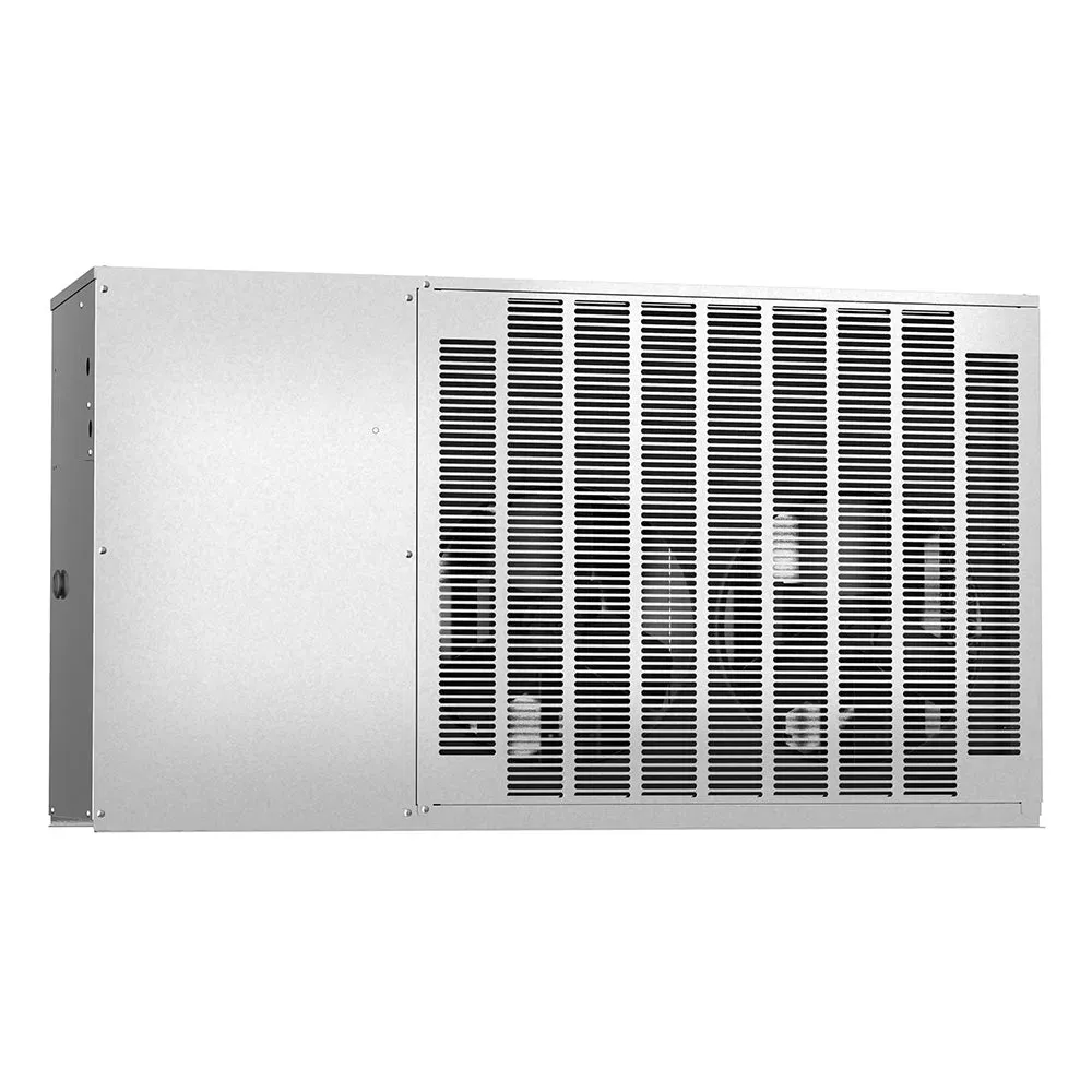 Commercial remote condenser from Hoshizaki America for an outdoor ice maker setup, reduces internal heat and boosts cooling performance.