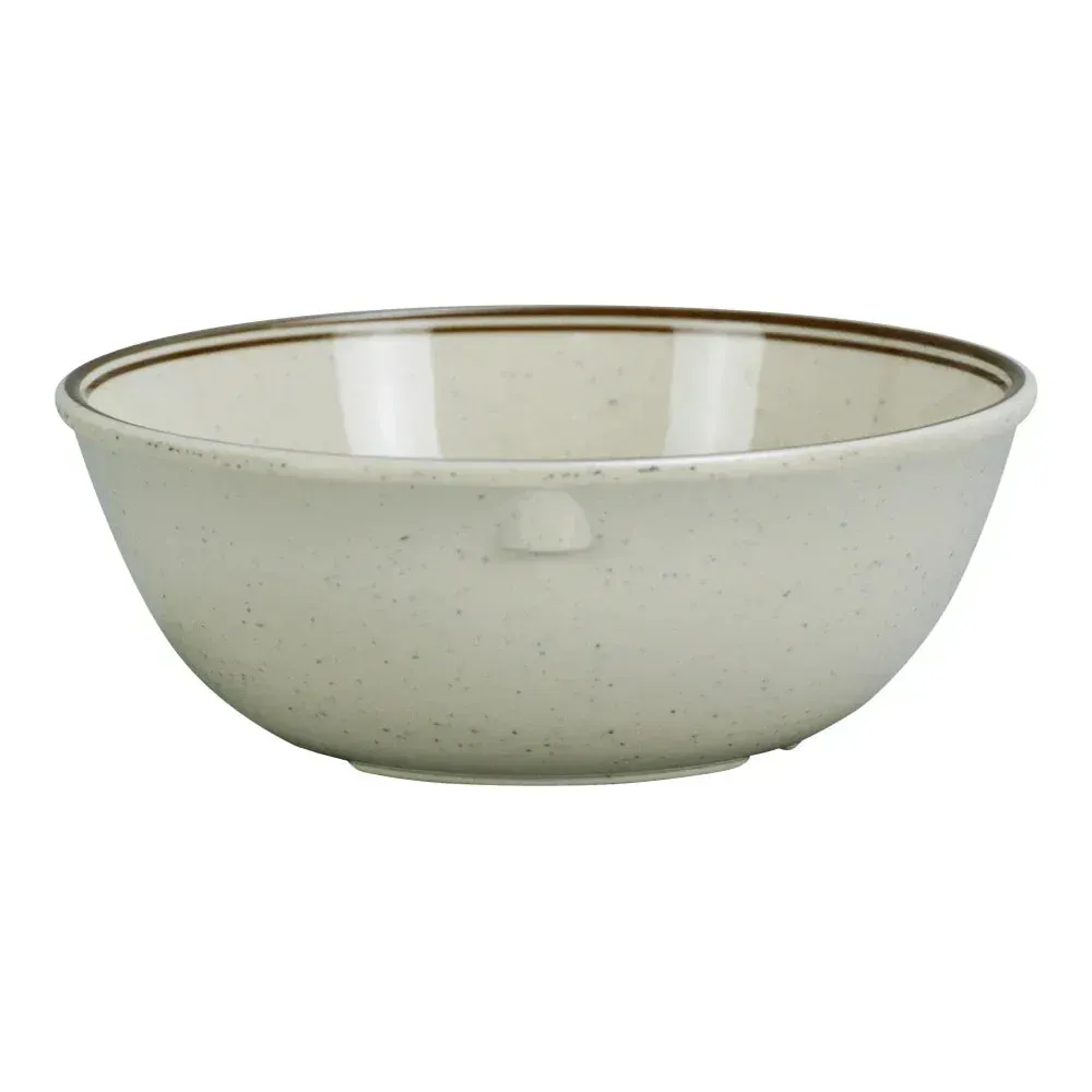Yanco China tan melamine sesame nappie bowl practical and stylish, perfect for snacks, small sides, or desserts with a rustic warm appeal.
