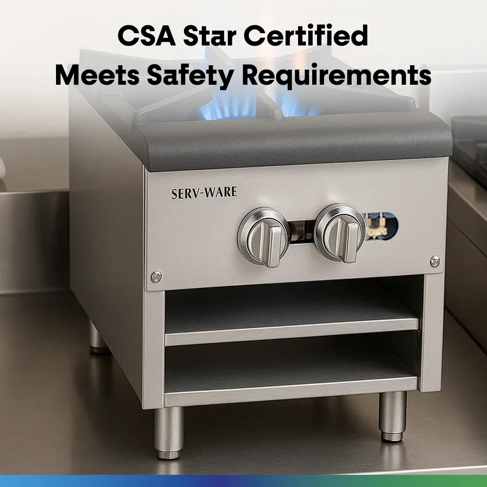 Serv-Ware SSSP-1 18" Dual Ring Stock Pot with Burner, Cast Iron, 1 Open Front Cabinet, Natural Gas, 110,000 BTU