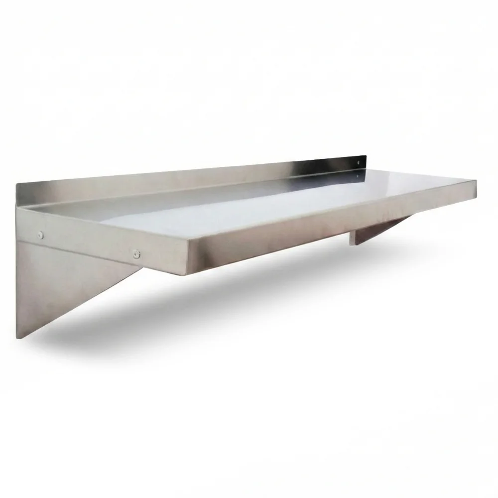 Serv-Ware SSWS1260-CWP 60" x 12" Wall Mounted Shelving, Stainless Steel
