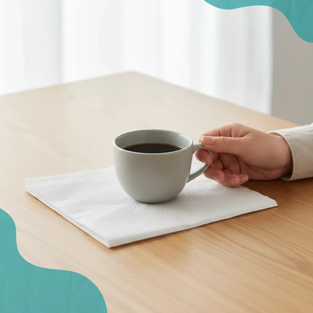 SoftTouch Series White Beverage Napkin, 9 x 9 in, 1-Ply, 4 Fold, 4000 Sheets/Case