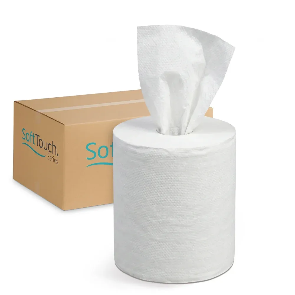 SoftTouch Series Centerfeed Paper Towel, 7.6 x 11.8 in, White, 3000 Sheets/Case