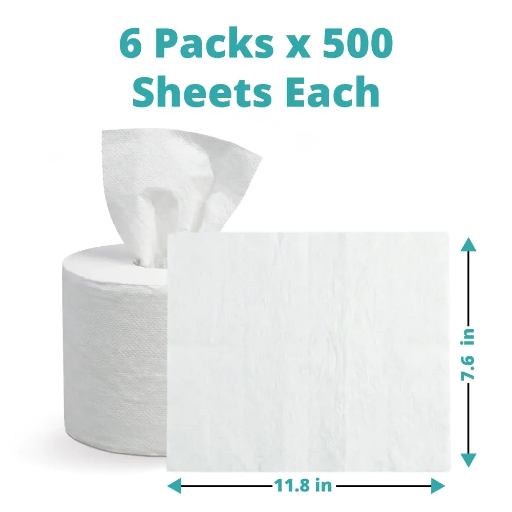 SoftTouch Series Centerfeed Paper Towel, 7.6 x 11.8 in, White, 3000 Sheets/Case