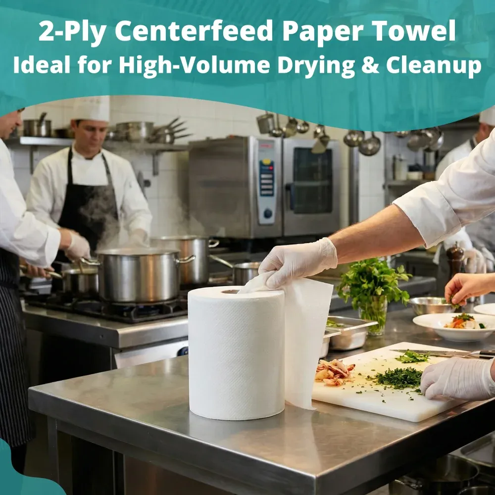 SoftTouch Series Centerfeed Paper Towel, 7.6 x 11.8 in, White, 3000 Sheets/Case