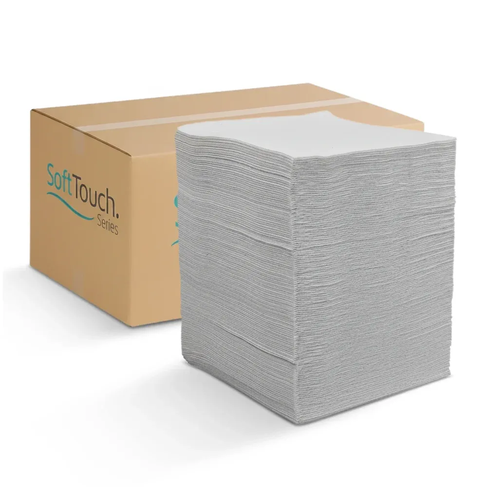 SoftTouch Series White Luncheon Napkin, 11.5 x 12.5 in, 1-Ply, 1/4 Fold, 6000 Sheets/Case