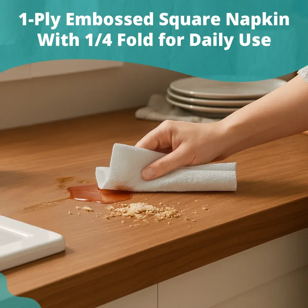 SoftTouch Series White Luncheon Napkin, 11.5 x 12.5 in, 1-Ply, 1/4 Fold, 6000 Sheets/Case