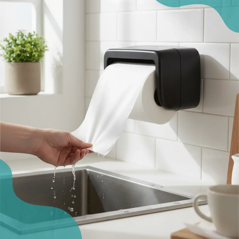 SoftTouch Series Premium Hardwound Paper Towel, 8 in x 600 ft, White, 1-Ply, 6 Rolls/Case