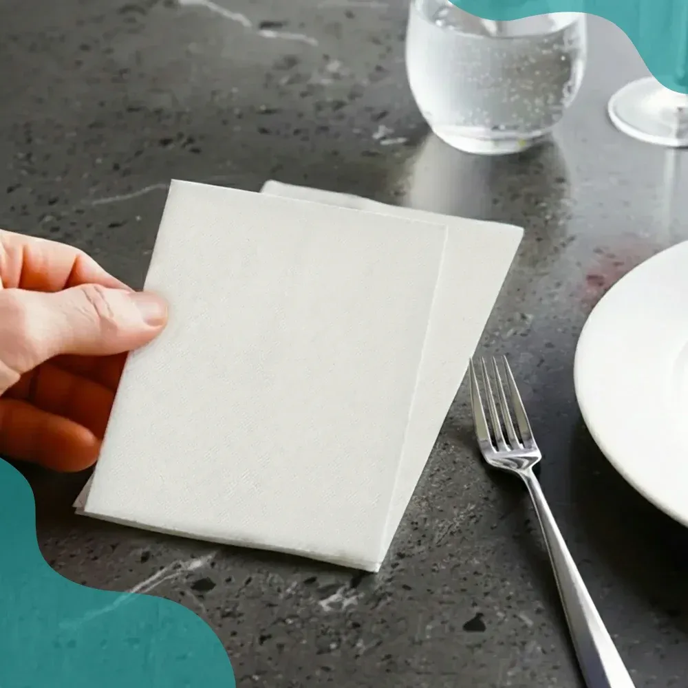 SoftTouch Series White Dinner Napkin, 16 x 16 in, 1-Ply, 3000 Sheets/Case