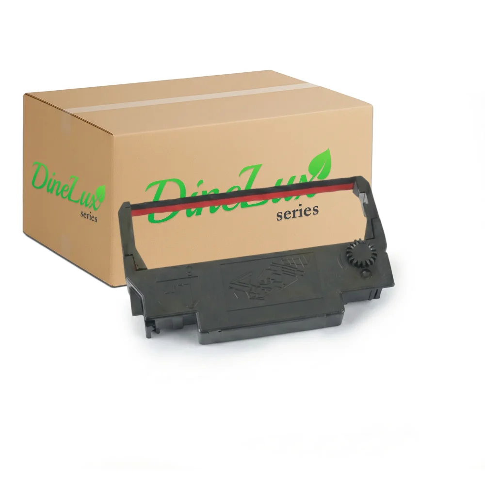 Dinelux Series Black / Red Ink Ribbon for ERC-30 POS Printer, 6/Case