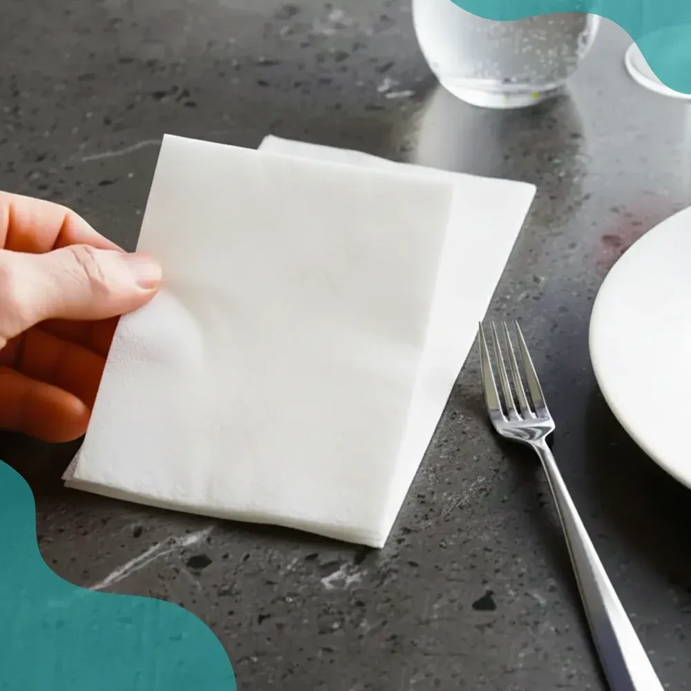 SoftTouch Series White Dinner Napkin, 15 x 17 in, 1-Ply, 4992 Sheets/Case