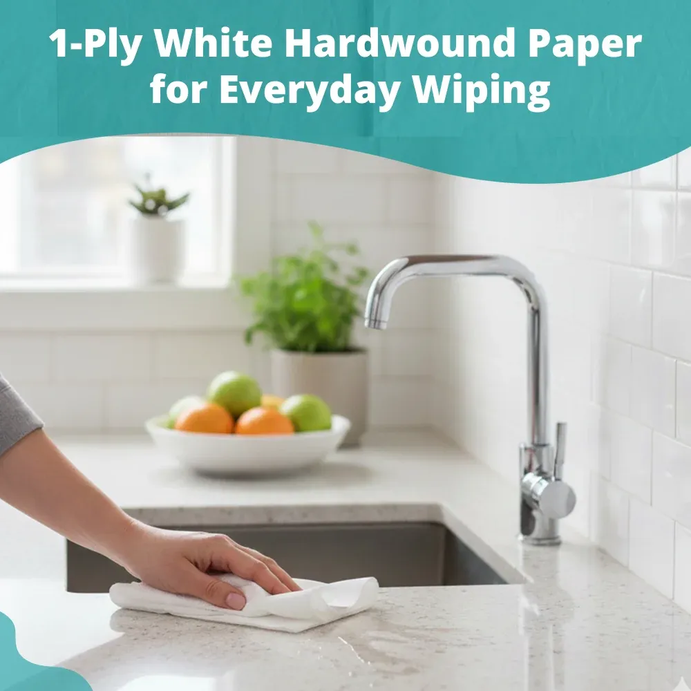 SoftTouch Series Hardwound Paper Towel, 7.88 in x 800 ft, White, 12 Rolls/Case