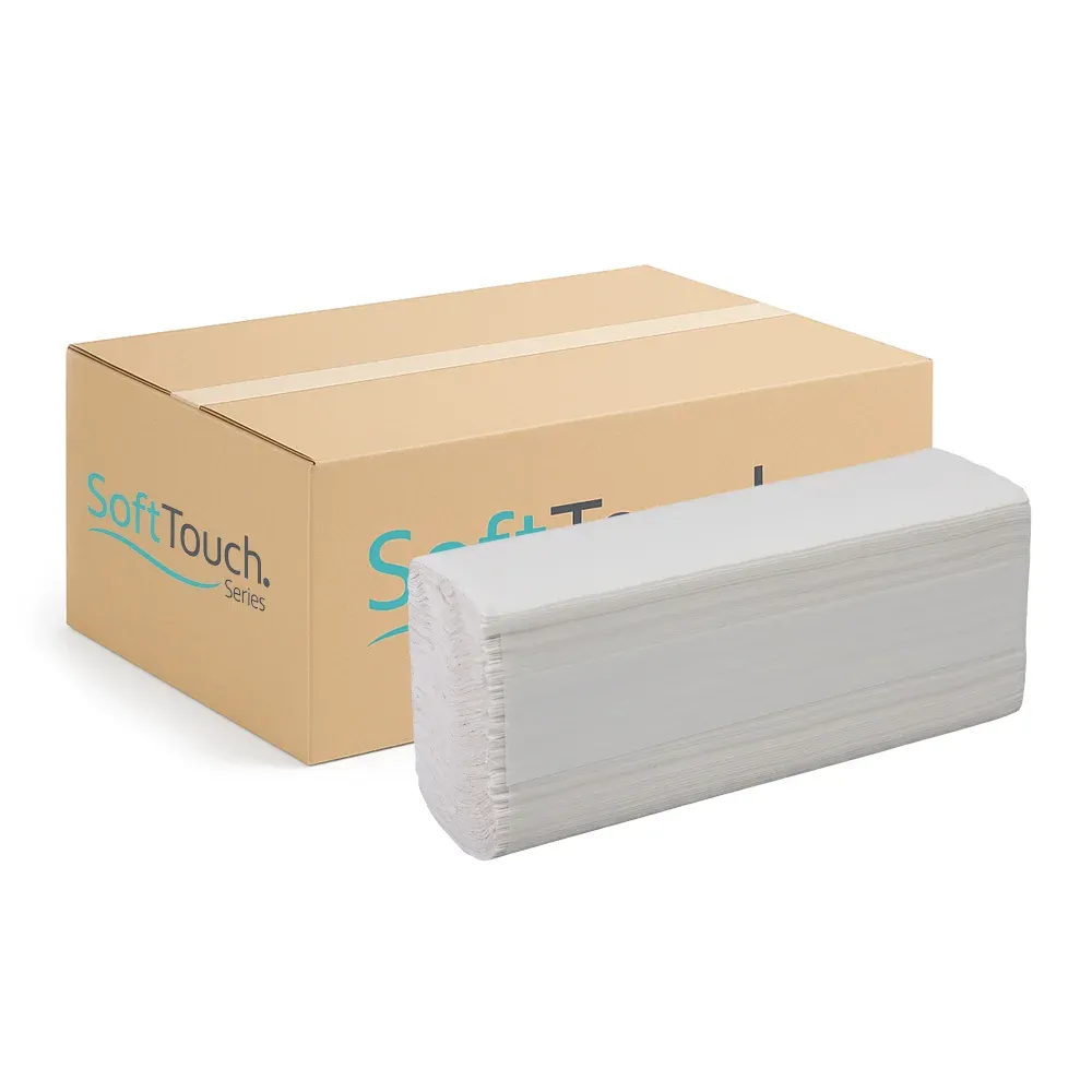 SoftTouch Series Multifold Paper Towel, 9.5 x 9 in, White, 4000 Sheets/Case