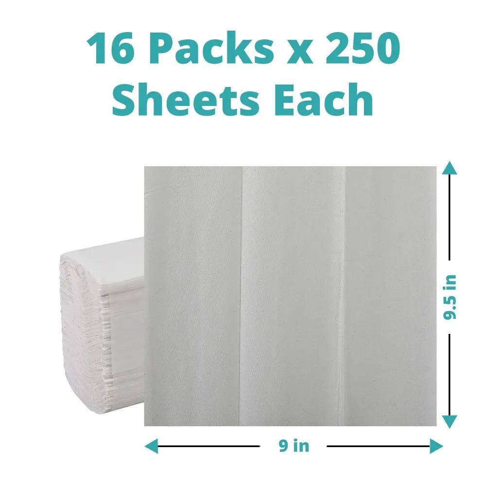SoftTouch Series Multifold Paper Towel, 9.5 x 9 in, White, 4000 Sheets/Case