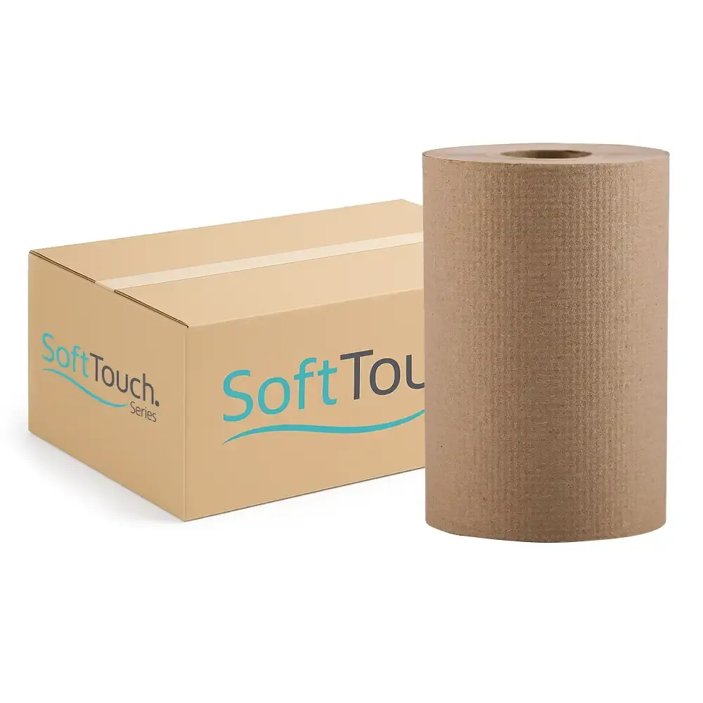SoftTouch Series Notch Hardwound Paper Towel, 7.88 in x 800 ft, Natural, 6 Rolls/Case