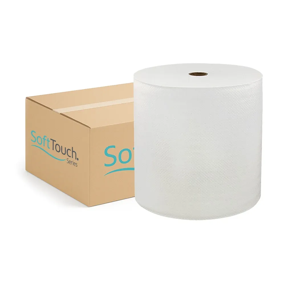 SoftTouch Series Hardwound Paper Towel, 7 in x 1000 ft, White, 1-Ply, 6 Rolls/Case