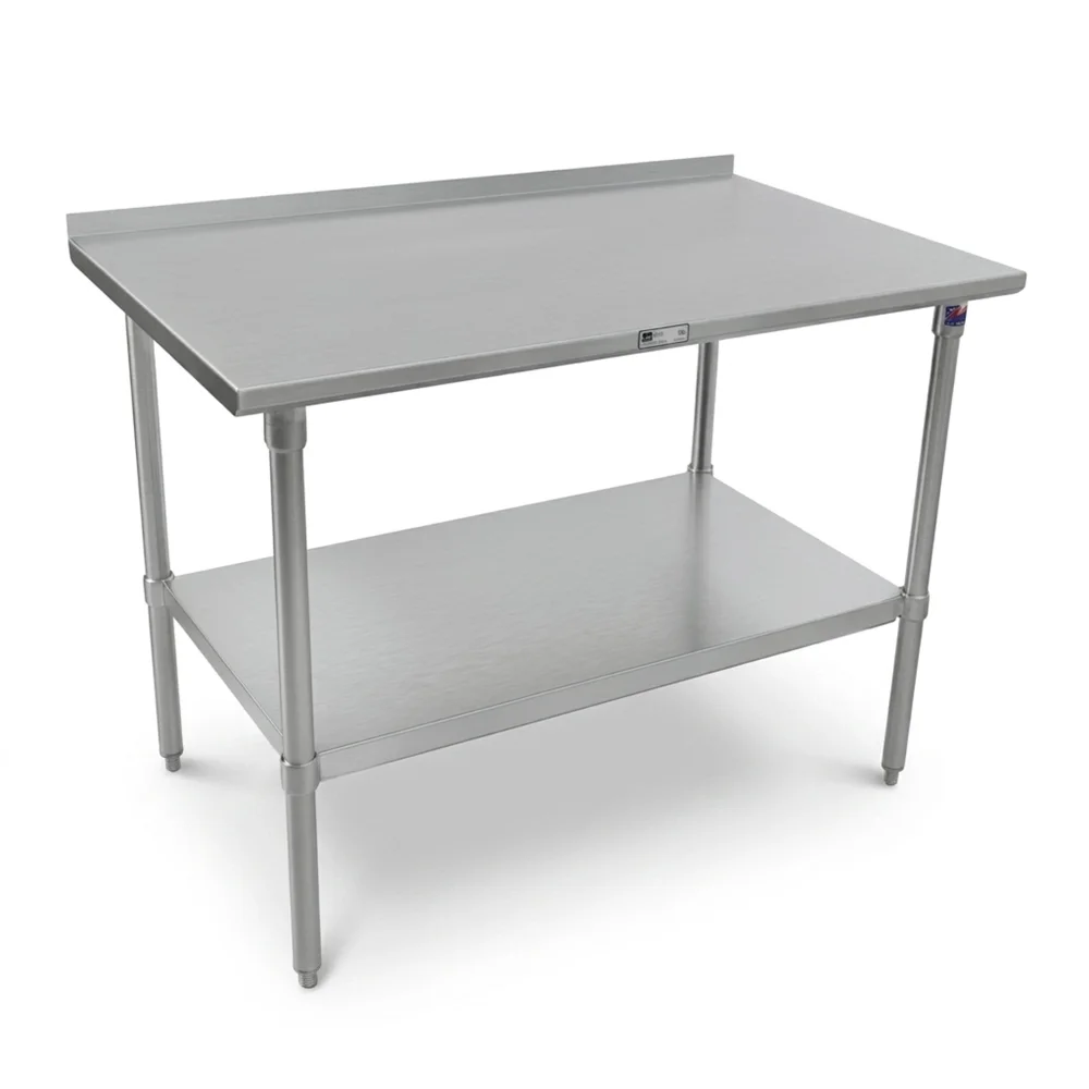 John Boos ST4R1.5-2472SSK 72" x 24" Work Table with Undershelf