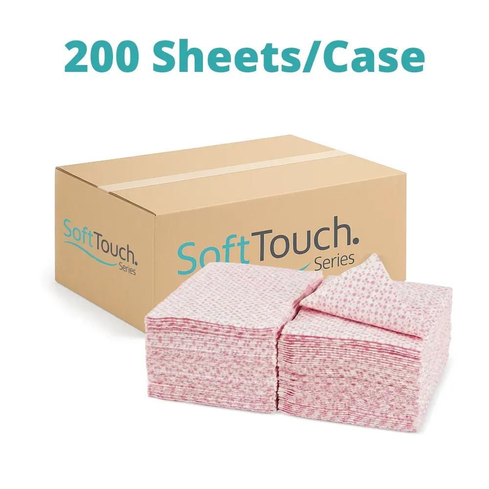 SoftTouch Series Food Service Cloth, Red, 200 Sheets/Case