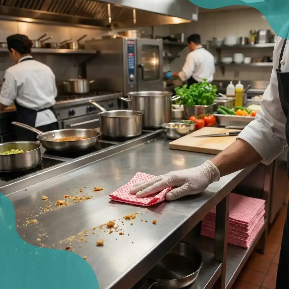 SoftTouch Series Food Service Cloth, Red, 200 Sheets/Case