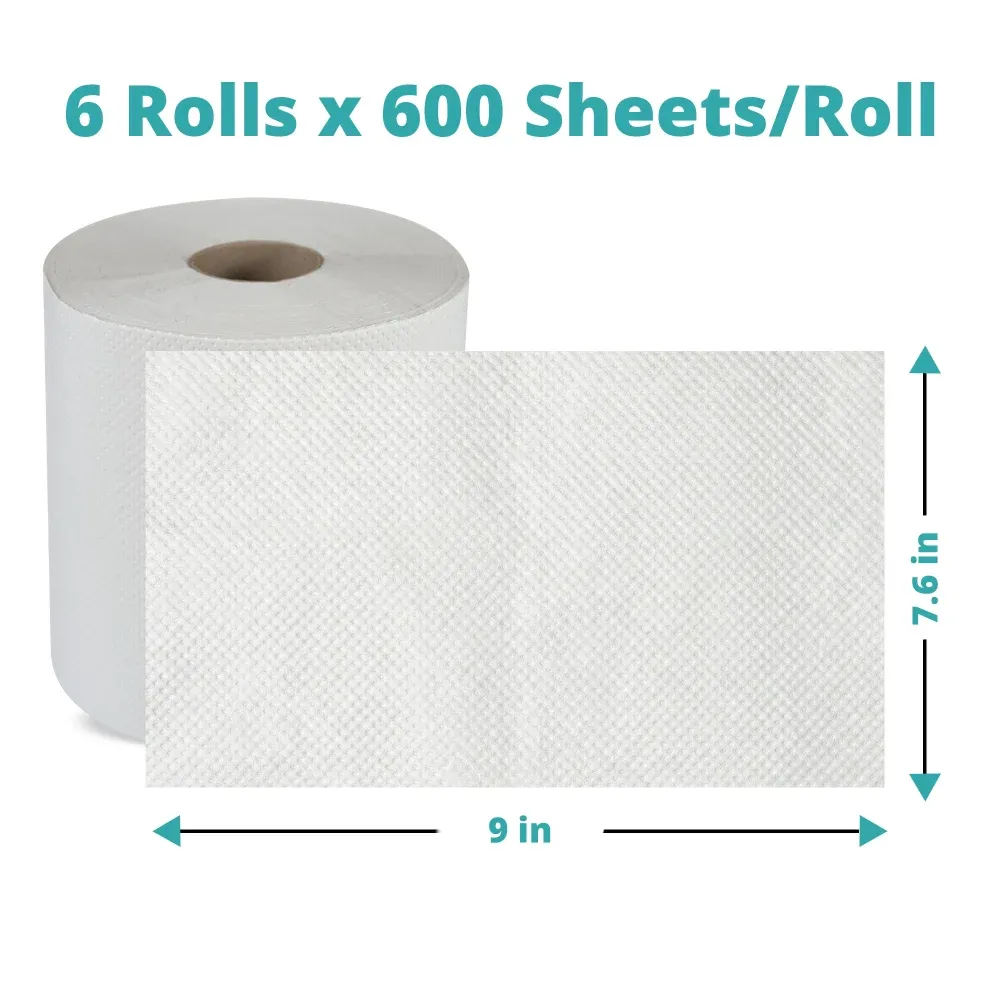 SoftTouch Series Center Pull Paper Towel, 7.6 x 9 in, White, 2-Ply, 3600 Sheets/Case