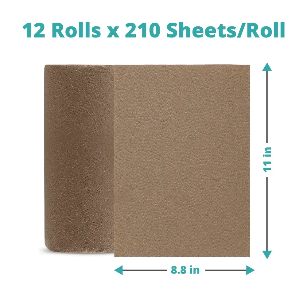 SoftTouch Series Kitchen Paper Towel, 11 x 8.8 in, Natural, 2-Ply, 2520 Sheets/Case